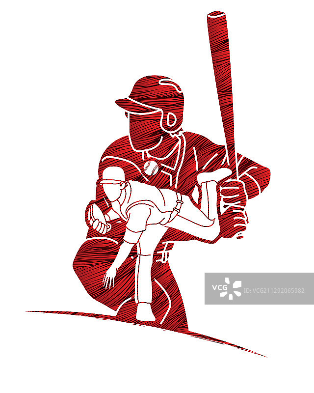 棒球运动员卡通运动图片素材