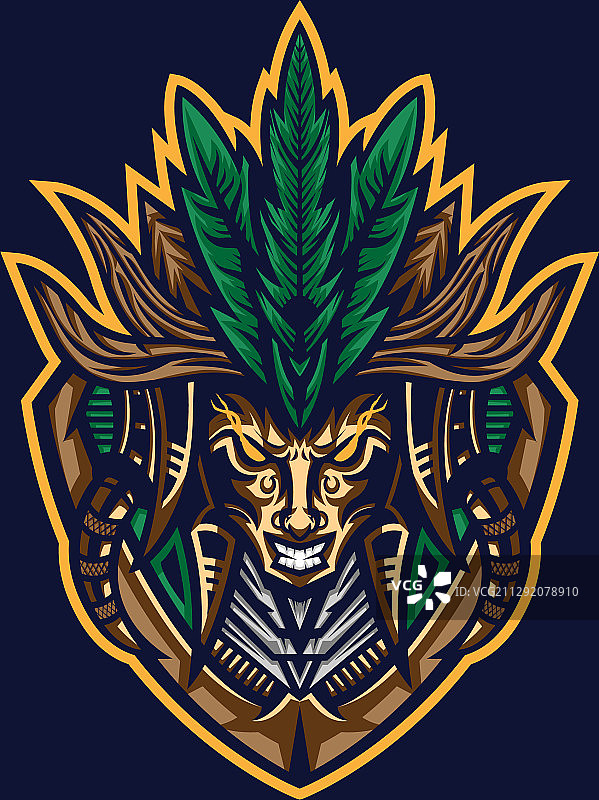 部落吉祥物logo图片素材