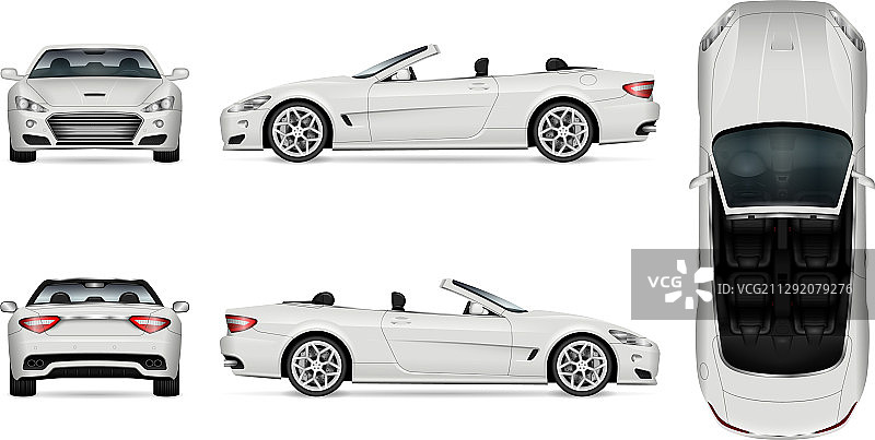 敞篷车模型图片素材