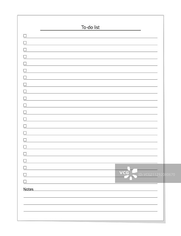 每日计划待办事项清单模板图片素材