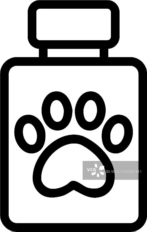 宠物诊所图标，轮廓符号图片素材