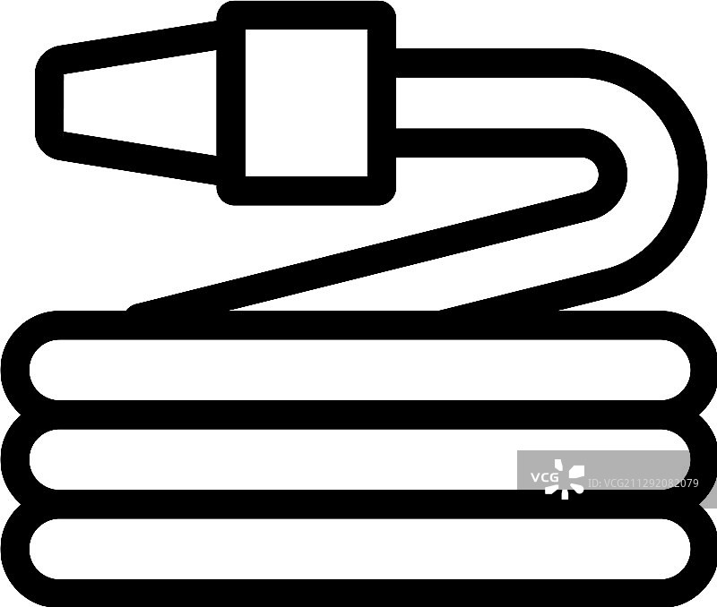 花园软管轮廓符号图标图片素材