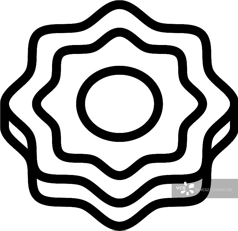 饼干Cookie轮廓图标图片素材