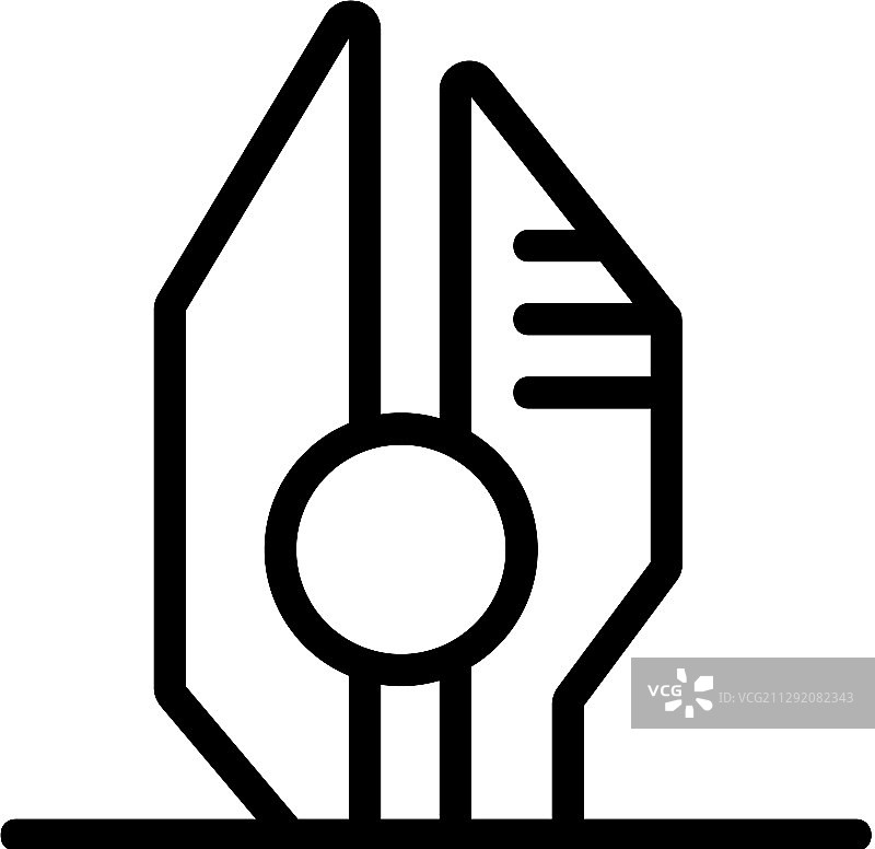 未来城市图标轮廓符号图片素材