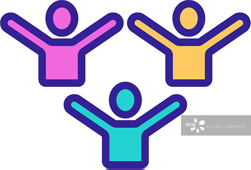 足球迷图标轮廓符号图片素材