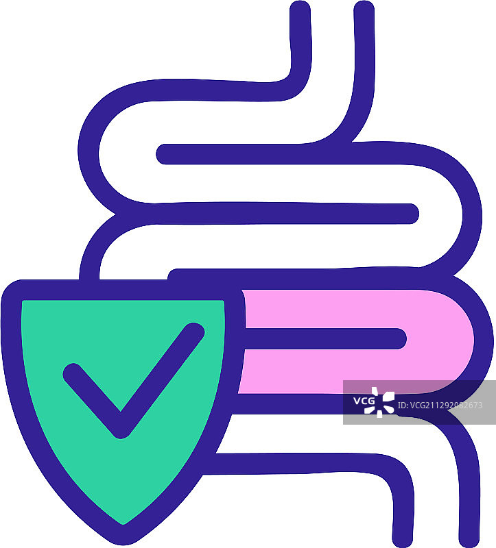 益生菌轮廓图标图片素材