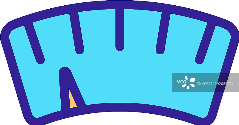 隔离轮廓的天平指示器图标图片素材