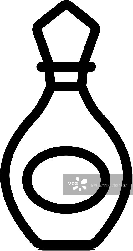 女士香水图标轮廓符号图片素材