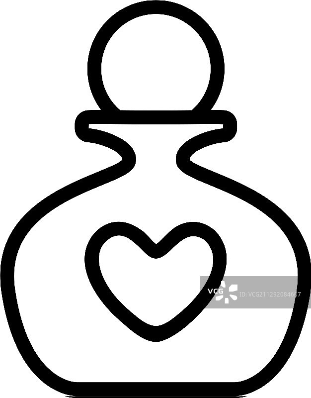 香水轮廓图标图片素材