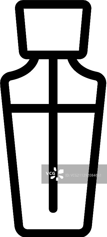 现代香水瓶轮廓图标图片素材