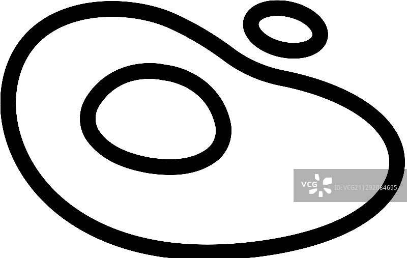 炒鸡蛋图标轮廓图片素材