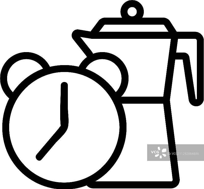 早餐图标轮廓符号图片素材