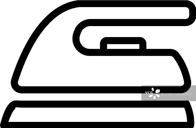 现代铁质图标隔离轮廓符号图片素材