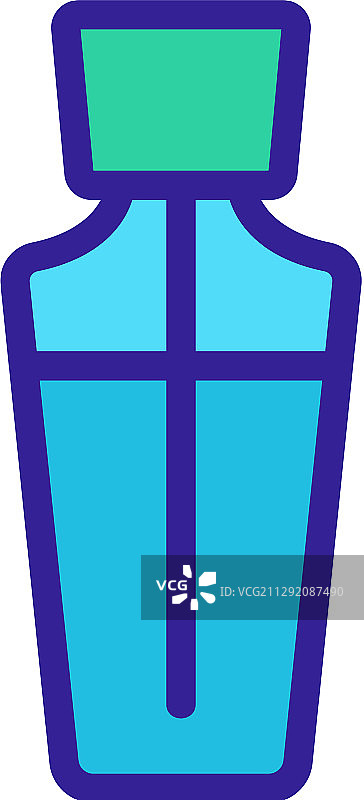 现代香水瓶轮廓图标图片素材