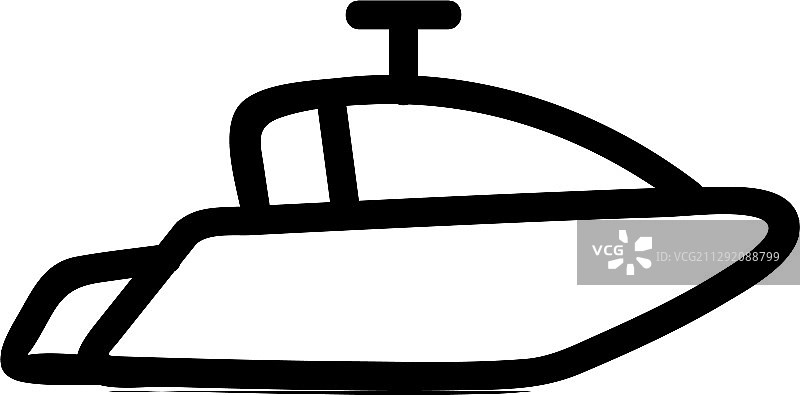 游艇图标隔离轮廓符号图片素材