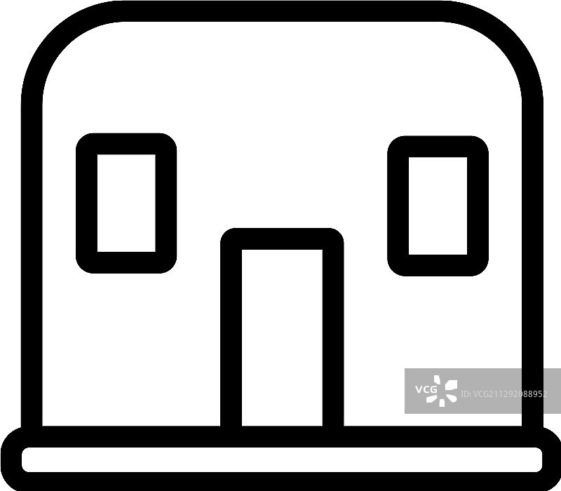 帐篷图标轮廓符号图片素材