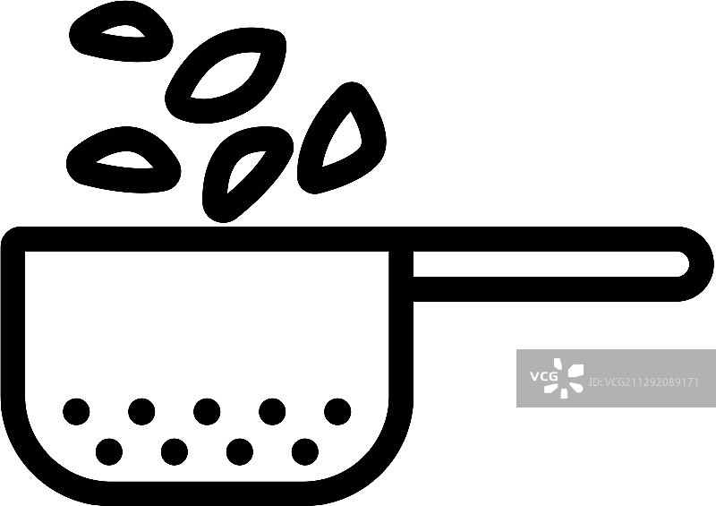 美味的意大利面图标轮廓图片素材