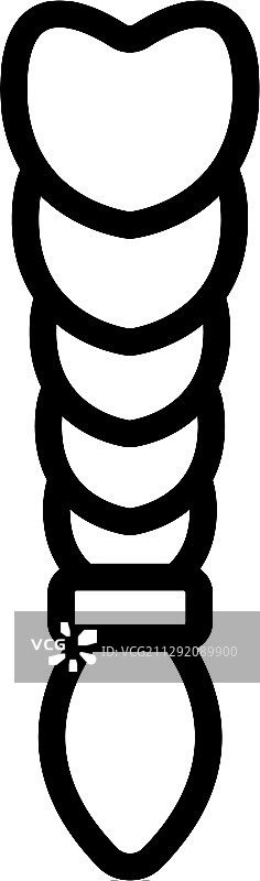 辫子轮廓符号图片素材