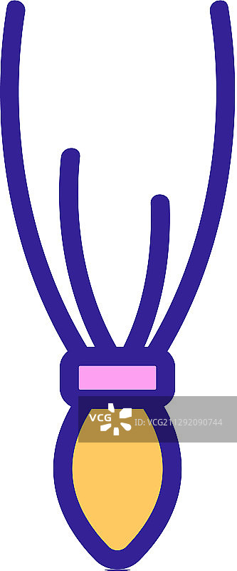 辫子轮廓符号图片素材