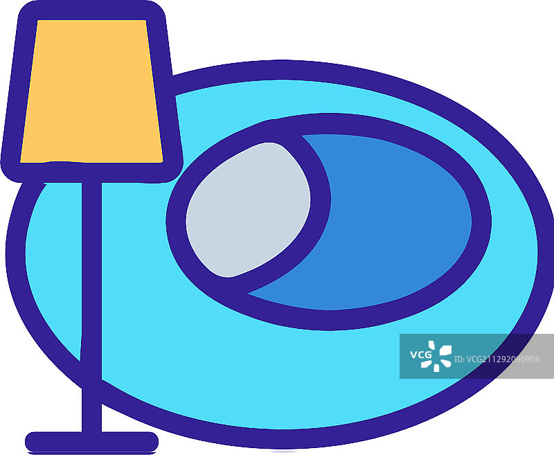 床图标轮廓符号图片素材