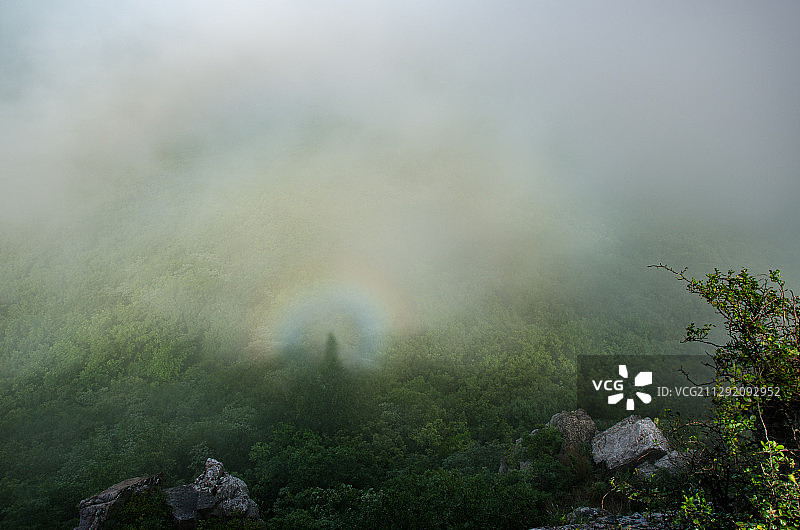 湖南衡山佛光奇观图片素材