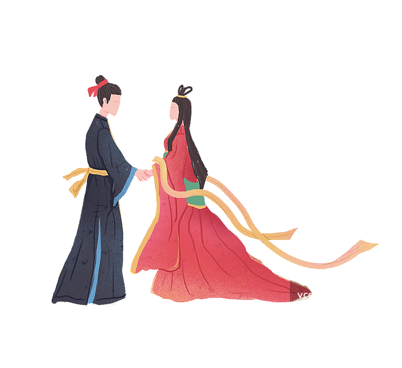 七夕情人节牛郎织女爱情图片素材