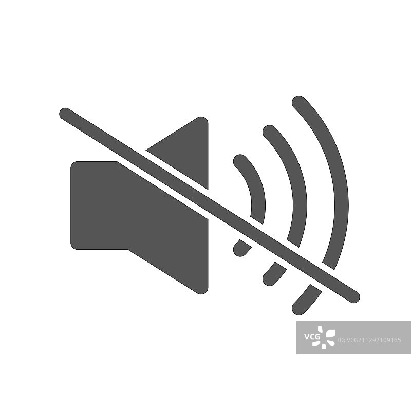 静音图标，扬声器标志图片素材