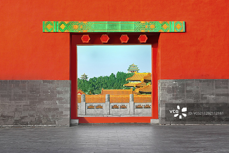 故宫里的宫门与乾清宫宫殿群图片素材