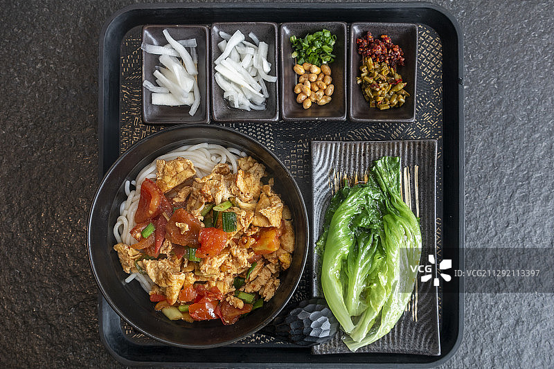 番茄炒蛋桂林米粉图片素材