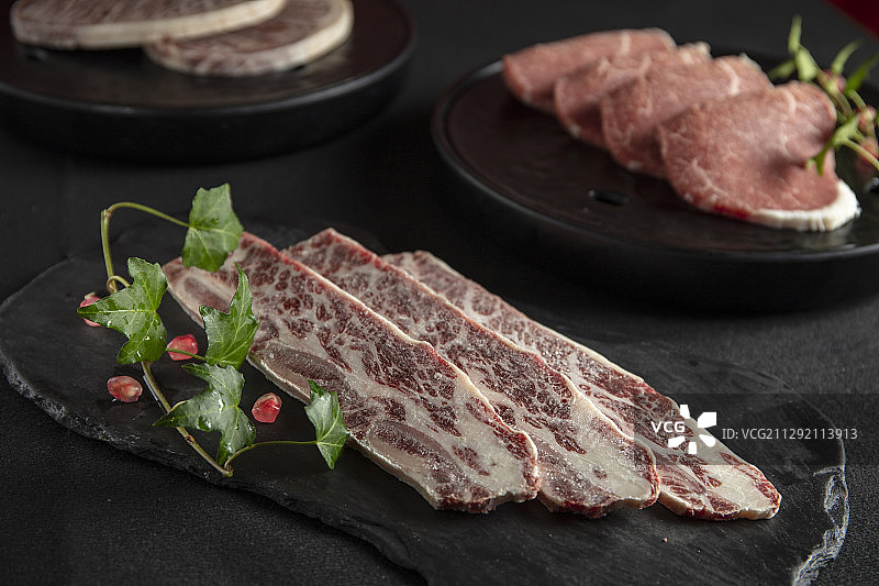 火锅雪花牛仔骨图片素材