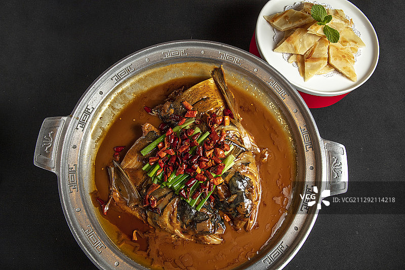 鱼头泡饼图片素材