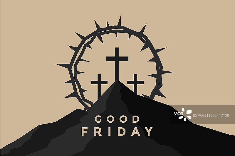 带十字架符号的皇冠王座设计图片素材