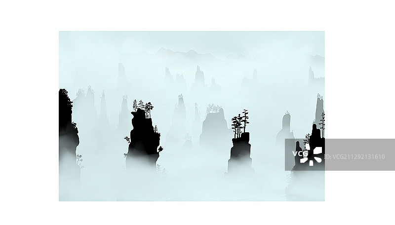 张家界森林公园天子山图片素材