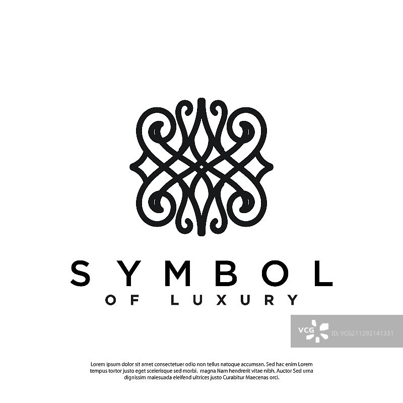 抽象符号奢华风格Logo图片素材