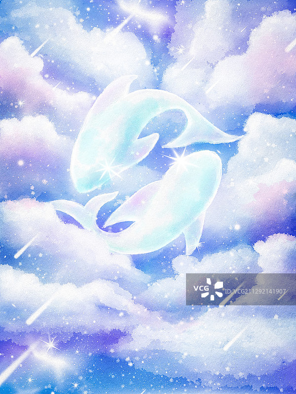 十二星座双鱼座图片素材