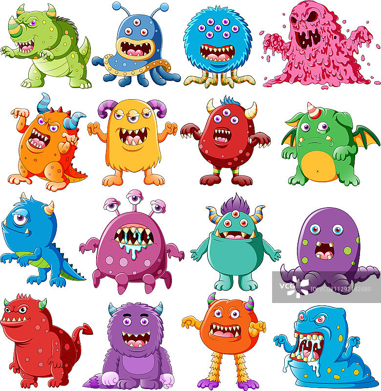 愤怒怪兽角色合集图片素材
