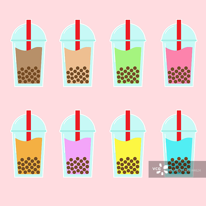 泡泡茶图标图片素材