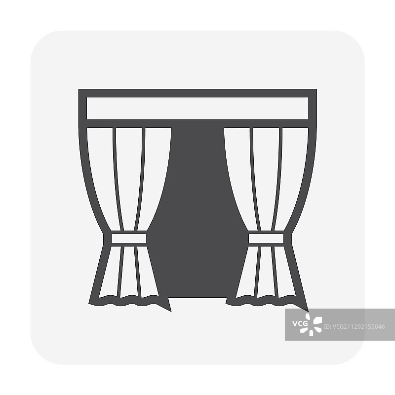 窗帘图标图片素材