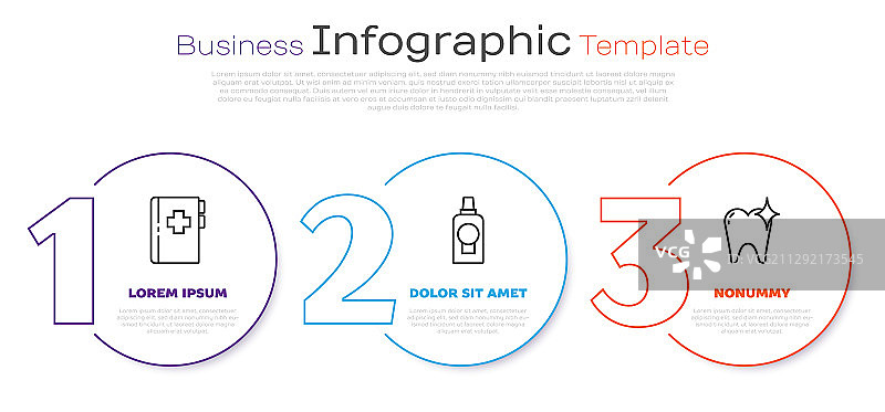 带有牙科卡和漱口水的写字板图片素材