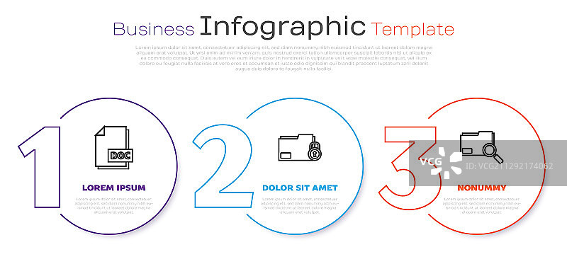 DOC文件、文件夹和锁图片素材