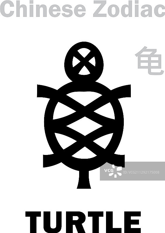占星术：中国龟图片素材