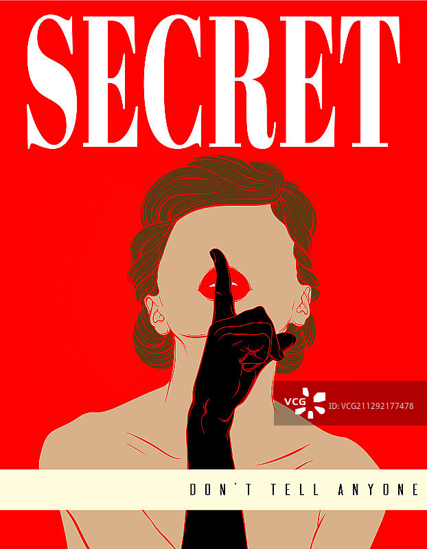 手绘女孩图片素材