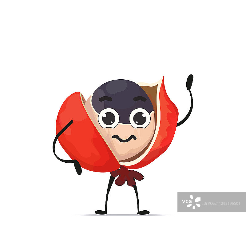 可爱瓜拉纳水果吉祥物图片素材