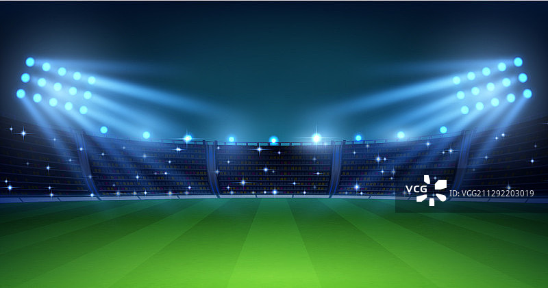 逼真的足球场图片素材