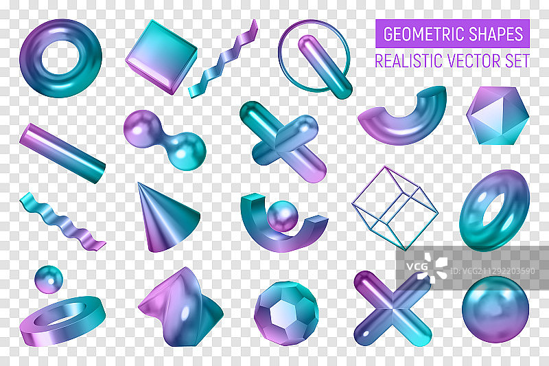 渐变几何形状合集图片素材