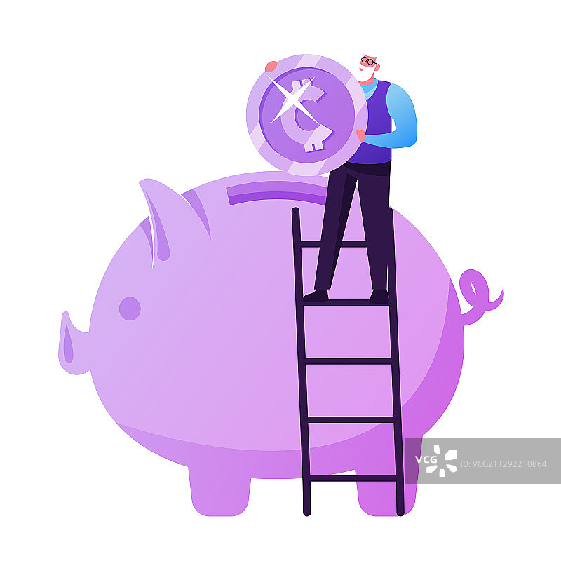 养老基金储蓄保险，老年男子图片素材