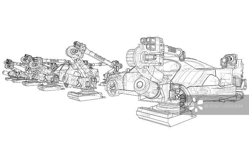 组装汽车图片素材