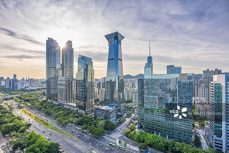 深圳写字楼玻璃幕墙图片素材