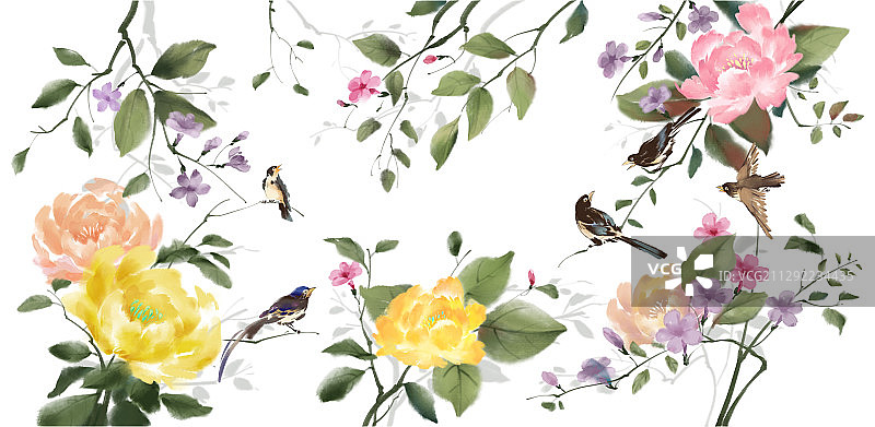 写意花鸟图片素材