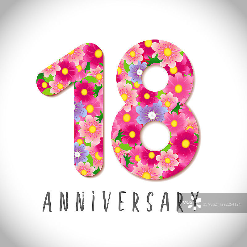 18周年鲜花图片素材